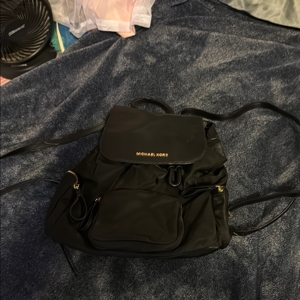 Michael Kors Black Medium Backpack